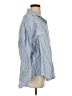 Zara Stripes Blue Long Sleeve Button-Down Shirt Size S - photo 4