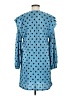 Zara 100% Polyester Polka Dots Blue Casual Dress Size M - photo 2