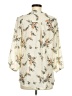 Jon & Anna 100% Polyester Floral Ivory 3/4 Sleeve Blouse Size M - photo 2
