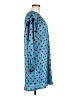 Zara 100% Polyester Polka Dots Blue Casual Dress Size M - photo 4