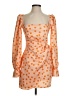 ASOS Design Polka Dots Orange Cocktail Dress Size 4 - photo 1