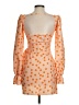 ASOS Design Polka Dots Orange Cocktail Dress Size 4 - photo 2
