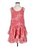 Assorted Brands 100% Polyester Paisley Pink Cocktail Dress Size XS - photo 1
