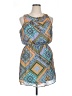 Eyeshadow 100% Polyester Paisley Blue Casual Dress Size XL - photo 1