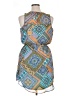 Eyeshadow 100% Polyester Paisley Blue Casual Dress Size XL - photo 2