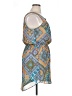Eyeshadow 100% Polyester Paisley Blue Casual Dress Size XL - photo 4