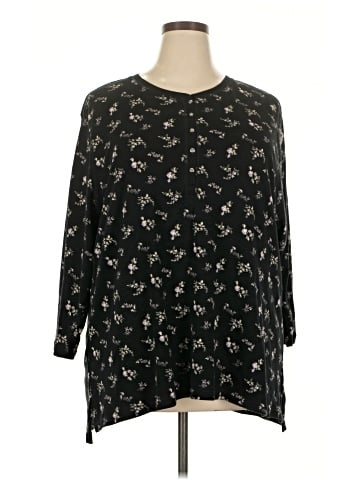 Chaps 3/4 Sleeve Blouse (view 1)