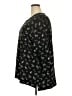 Chaps 100% Cotton Black 3/4 Sleeve Blouse Size 3X - photo 5