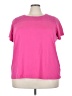 Basic Editions Pink Active T-Shirt Size 3X - photo 1