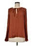 Current Air 100% Polyester Brown Long Sleeve Blouse Size M - photo 1