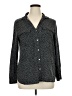Gap 100% Rayon Polka Dots Black Long Sleeve Blouse Size XL - photo 1
