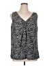 Dana Buchman 100% Polyester Black Sleeveless Blouse Size XL - photo 1