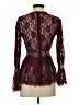 VICI Burgundy Long Sleeve Blouse Size S - photo 2