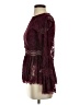 VICI Burgundy Long Sleeve Blouse Size S - photo 5