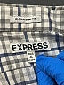 Express Checkered-gingham Blue Long Sleeve Button-Down Shirt Size XL - photo 7