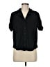 Universal Thread Black 3/4 Sleeve Button-Down Shirt Size M - photo 1