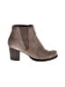 Assorted Brands 100% Leather Brown Gray Ankle Boots Size 8 1/2 - photo 1