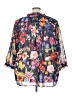 eShakti Floral Blue 3/4 Sleeve Blouse Size 3X - photo 2