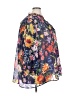 eShakti Floral Blue 3/4 Sleeve Blouse Size 3X - photo 4
