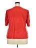 NY Collection Red Short Sleeve Blouse Size 2X - photo 2