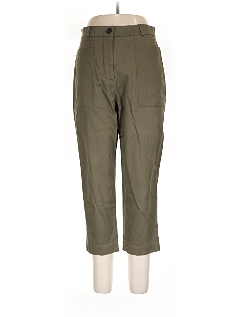 Pre-owned Zara Cargo Pants In Green