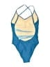 Summersalt Color Block Blue One Piece Swimsuit Size 6 - photo 2