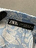 Zara Paisley Blue Shorts Size M - photo 3