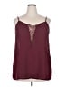 Torrid 100% Polyester Burgundy Sleeveless Blouse Size 2X Plus (2) - photo 1