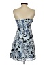Express 100% Polyester Print Blue Cocktail Dress Size 2 - photo 2