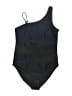 Beachsissi Solid Black One Piece Swimsuit Size M - photo 1