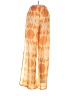 Apana 100% Polyester Print Orange Casual Pants Size M - photo 2