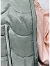 Chloé 100% Polyester Color Block Green Coat Size 14 - photo 8
