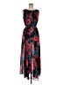 Alexa B 100% Polyester Print Black Cocktail Dress Size 6 - photo 1