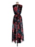 Alexa B 100% Polyester Print Black Cocktail Dress Size 6 - photo 2