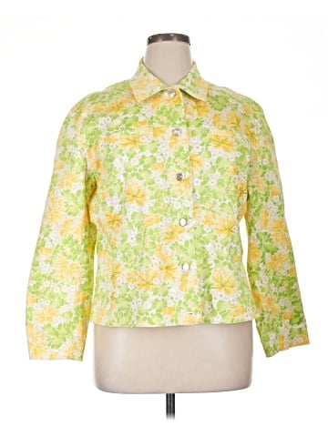 Draper's & Damon's 3/4 Sleeve Button-Down Shirt (view 1)