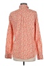 J.Crew 100% Cotton Floral Orange Long Sleeve Blouse Size 8 - photo 2