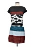 Express Graphic Blue Casual Dress Size S - photo 2