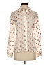 Etcetera 100% Cotton Hearts Ivory Long Sleeve Blouse Size 4 - photo 1