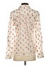 Etcetera 100% Cotton Hearts Ivory Long Sleeve Blouse Size 4 - photo 2
