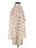 Etcetera 100% Cotton Hearts Ivory Long Sleeve Blouse Size 4 - photo 4