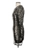 Lucca Couture 100% Polyester Metallic Silver Cocktail Dress Size S - photo 5