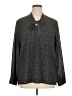 Acevog Polka Dots Black Long Sleeve Blouse Size XL - photo 1