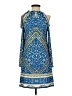 Hale Bob Paisley Blue Cocktail Dress Size 1 (estimated) - photo 1