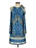 Hale Bob Paisley Blue Cocktail Dress Size 1 (estimated) - photo 2