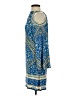 Hale Bob Paisley Blue Cocktail Dress Size 1 (estimated) - photo 5