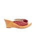 Via Veneto Red Wedges Size 9 - photo 1