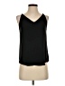 Ann Taylor LOFT 100% Polyester Black Sleeveless Blouse Size XS (petite) - photo 1