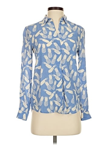 Paris Atelier & Other Stories Long Sleeve Silk Top (view 1)