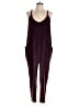 Sincerely Jules Solid Burgundy Jumpsuit Size L - photo 1