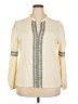 Unbranded 100% Polyester Ivory Long Sleeve Blouse Size XXL - photo 1